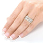 Kobelli Vintage Style Diamond Fashion Floral Band 1/4 carat (ctw) in 14K White Gold