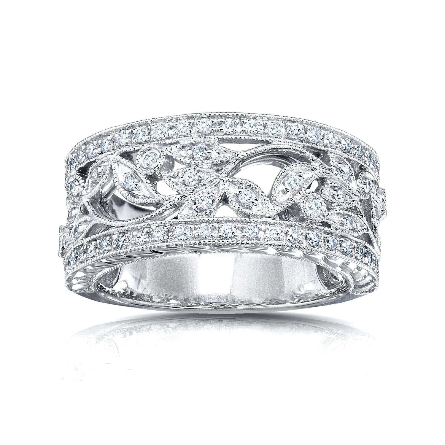 0.25 Carat Natural Diamond Fern Ring