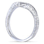 Kobelli Contoured Diamond Band 1/10 Carat (ctw) in 14k White Gold (Matching Band to Ring 31044RD-40ENGDM)