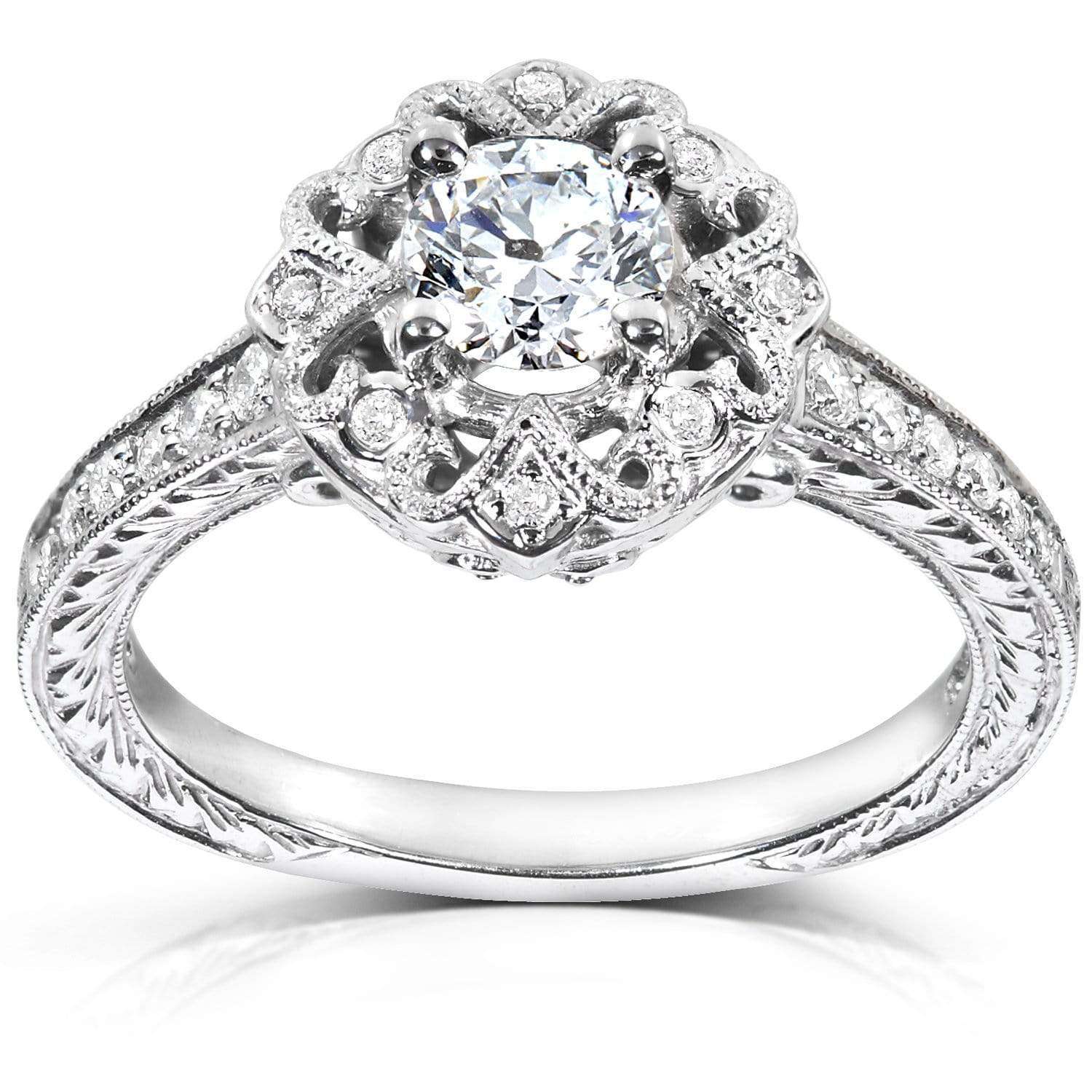 0.55 Carat Natural Diamond Antique Ring