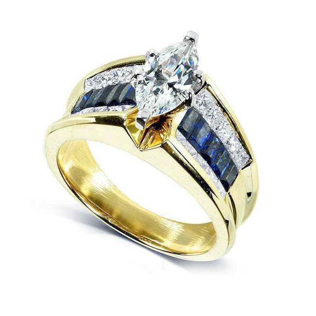 2.75 Carat Natural Diamond Biltmore Ring