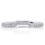 Kobelli Round-cut Contoured Diamond Band 1/6 Carat (ctw) in 14k White Gold