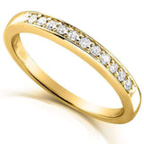 Kobelli-Diamantband im Rundschliff mit 1/10 Karat (ctw) aus 14-karätigem Gold