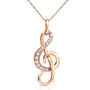 Kobelli Diamond Musical Note (Treble Clef) Pendant & Chain in 14K Gold