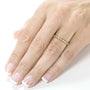 Kobelli Diamond and Yellow Sapphire Band 1/4 carat (ctw) in 14k White Gold