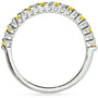 Kobelli Diamond and Yellow Sapphire Band 1/4 carat (ctw) in 14k White Gold