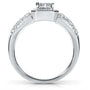 Kobelli Halo Invisible Cluster Diamond Engagement Ring 1/2ct.tw 14K White Gold