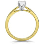 Kobelli Princess Diamond 1/2ct Solitaire Taper Shank Ring 14k Gold