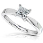 Kobelli Princess Diamond 1/2ct Solitaire Taper Shank Ring 14k Gold 61432PRI-50DM_4.5