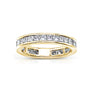 Kobelli Princess Channel Eternity Natural Diamond Wedding Ring