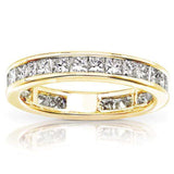 Aliança de casamento Kobelli Diamond Eternity 2 quilates (ctw) em ouro 14K