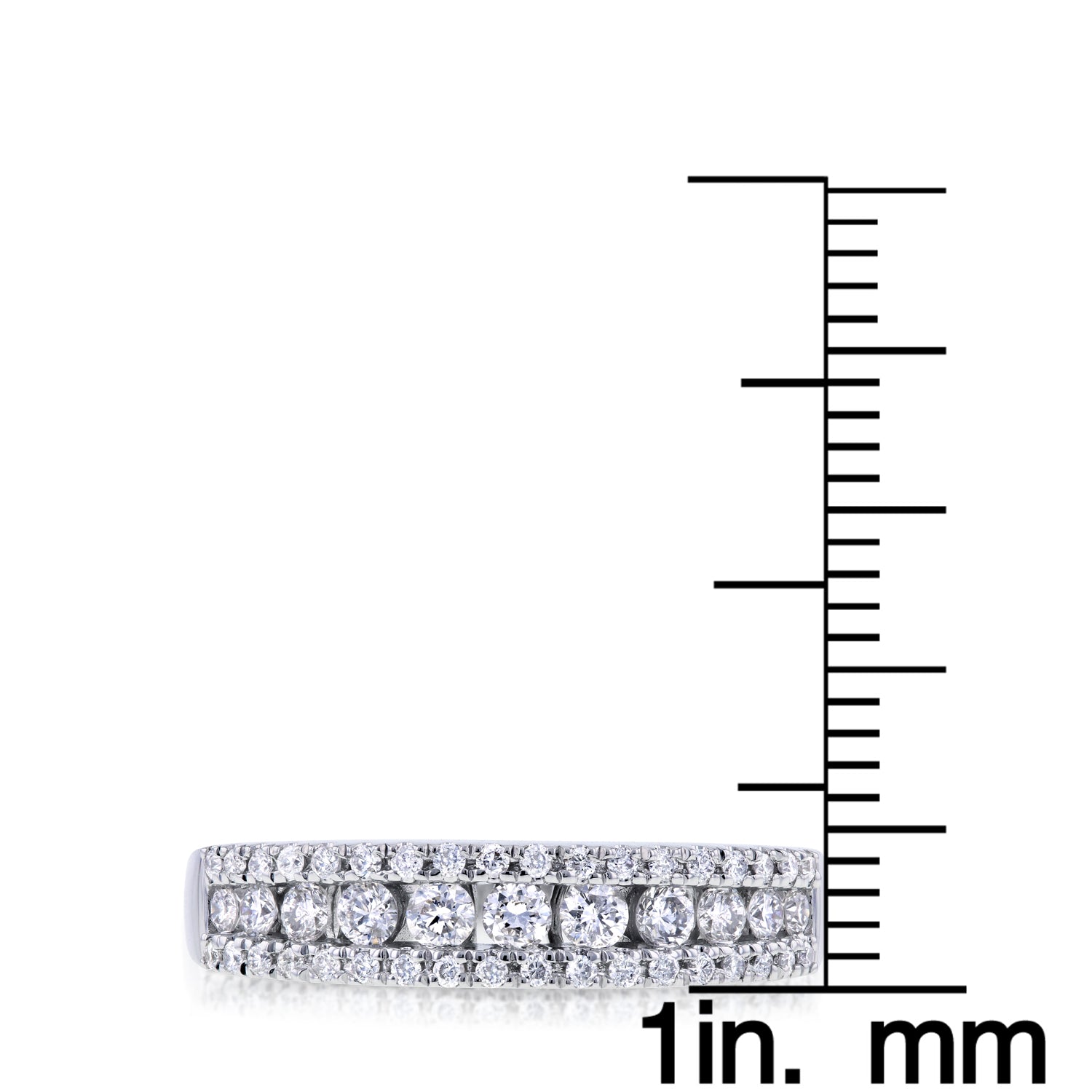 0.5 Carat Natural Diamond Multi-row Ring