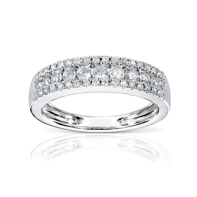 0.5 Carat Natural Diamond Multi-row Ring