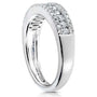 Kobelli Multirow Diamond Wedding Band 1/2ct 14K White Gold