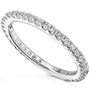 Kobelli One Half Carat Lab Grown Diamond Eternity Gold Band