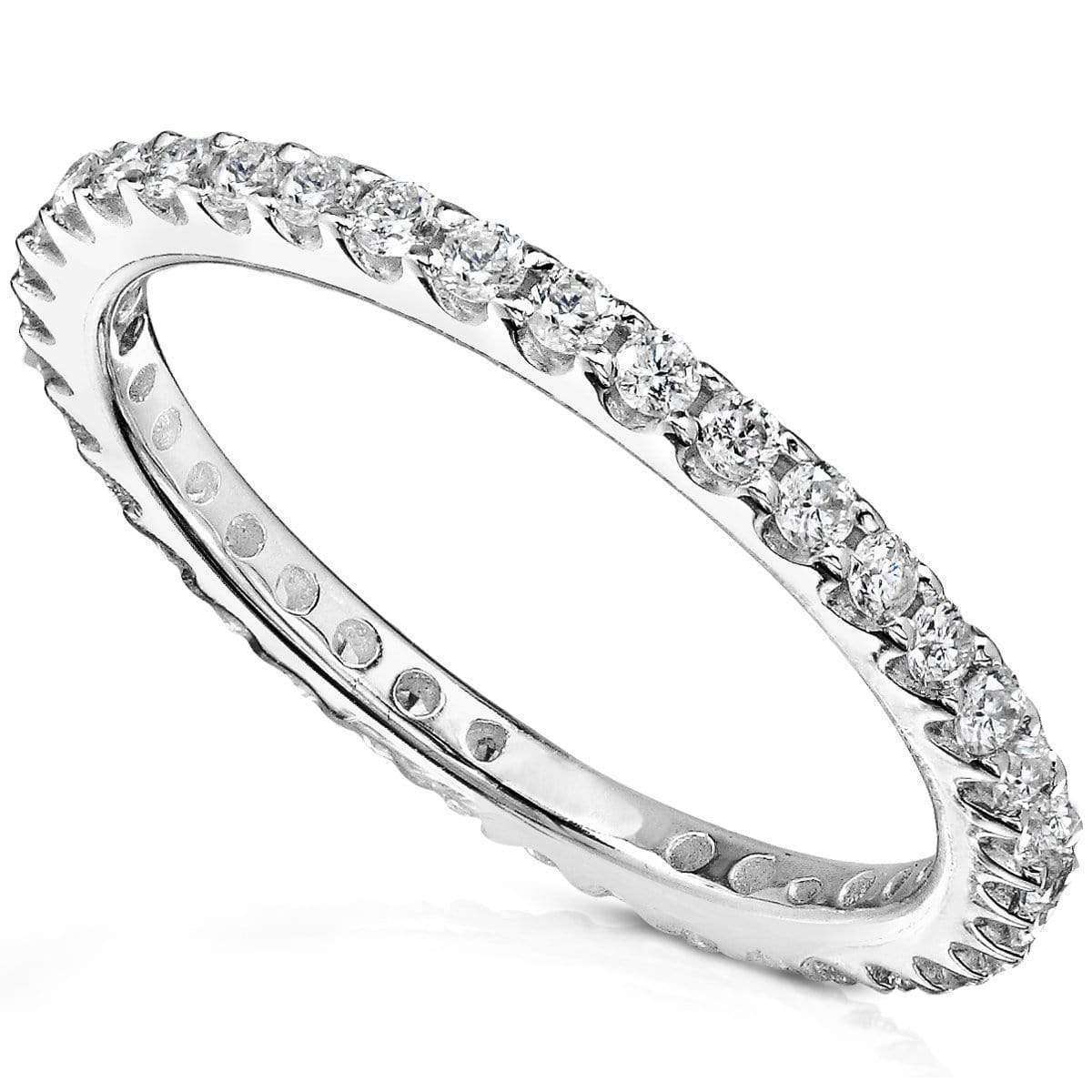 Kobelli One Half Carat Lab Grown Diamond Eternity Gold Band