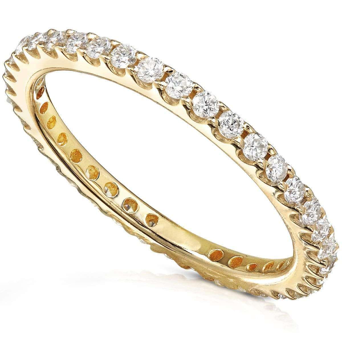 Kobelli One Half Carat Lab Grown Diamond Eternity Gold Band
