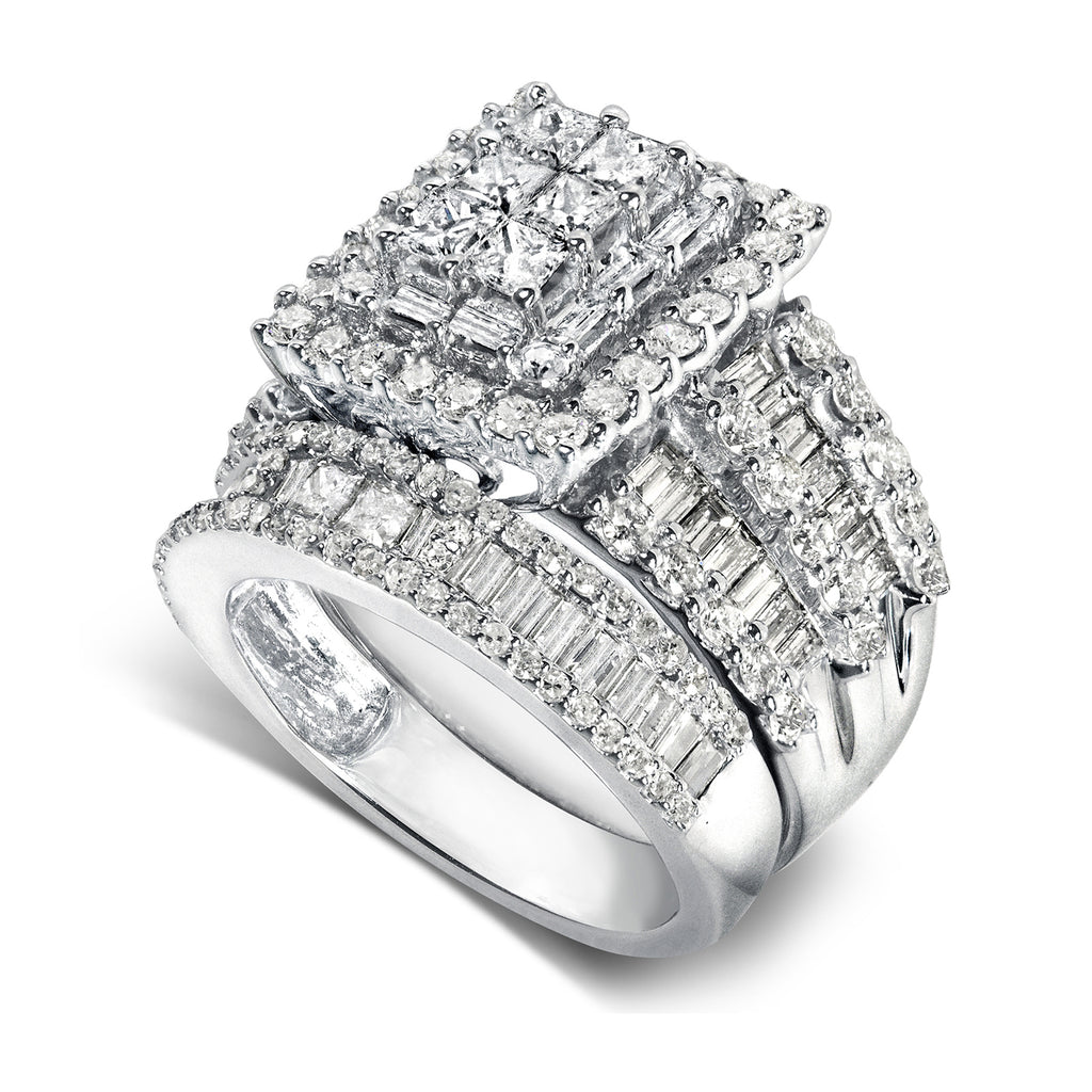 Square bridal ring sets deals