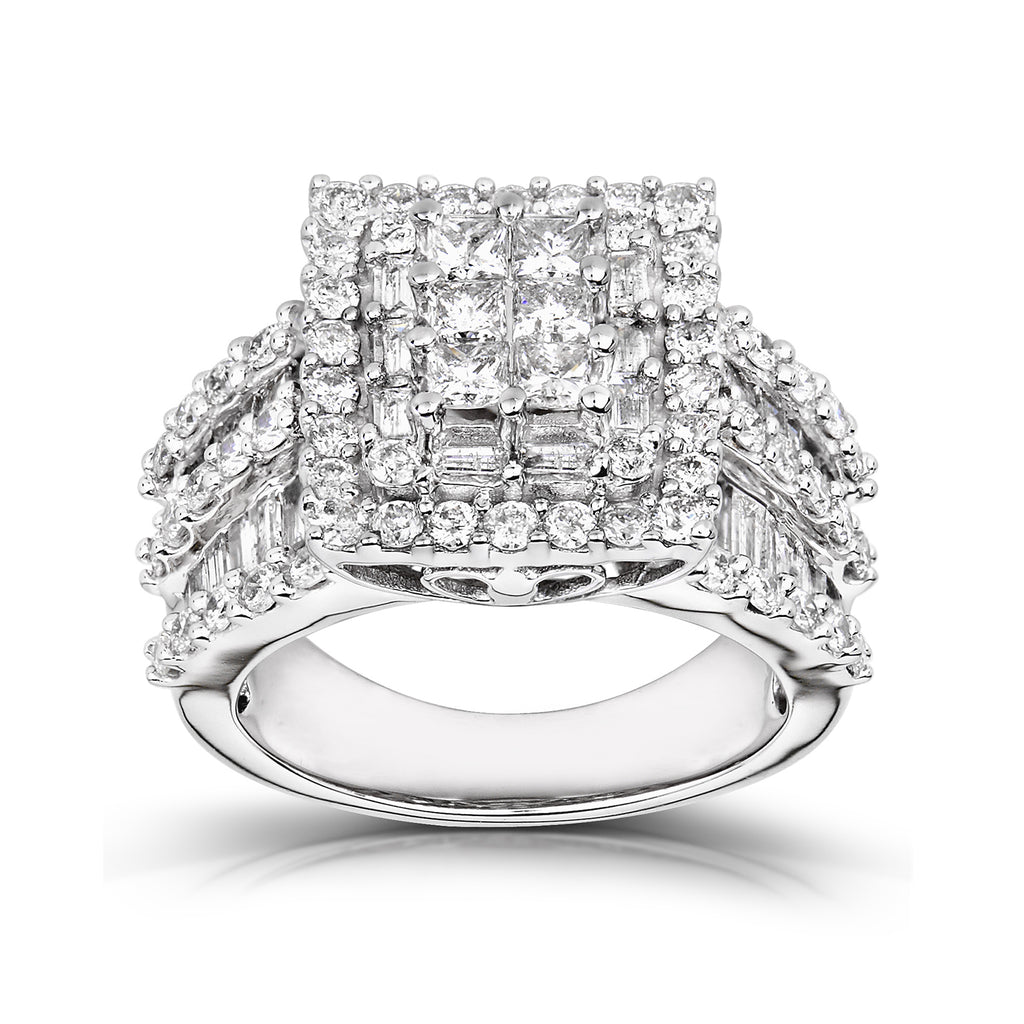 にゃっつ♡ 　k18リング　クローバーチェーン　2連リング スクリュー Amazon.com: Kobelli 1/3ct.tw Diamond Notched Wedding Band