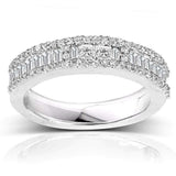 Aliança de casamento de diamante Kobelli 3/5 quilates (ctw) em ouro branco 14K