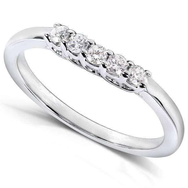 Kobelli Diamond Wedding Band 1/6ct.tw 14k White Gold, 61589 Series
