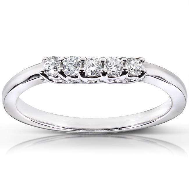 Kobelli Diamond Wedding Band 1/6ct.tw 14k White Gold, 61589 Series