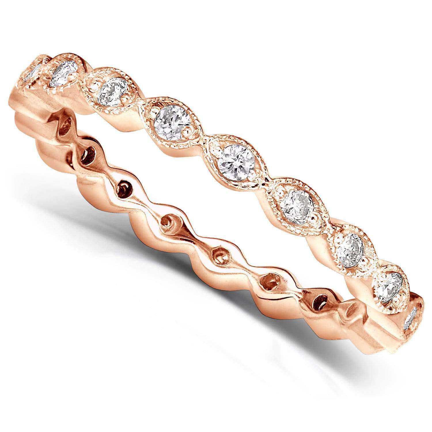 Kobelli Diamond Eternity Band 1/3 carat (ctw) in 14k Rose Gold