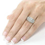 Kobelli Princess Diamond Wedding Ring Set 1 1/6 carat (ctw) in 14k White Gold