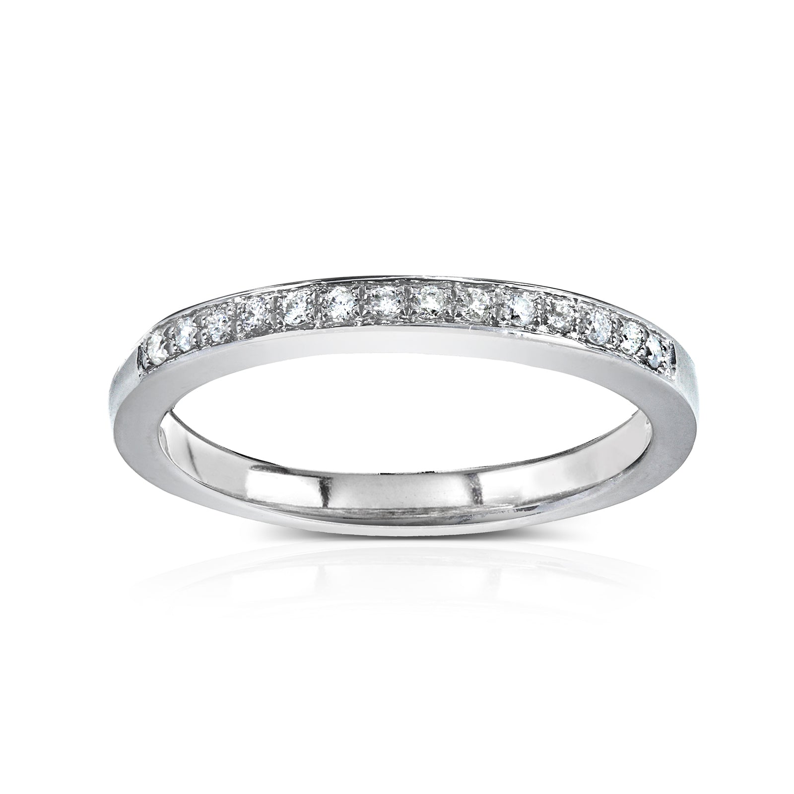 0.1 Carat Natural Diamond Pavé Ring