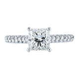 Kobelli Princess Diamond French Pave Ring 1-1/6ct.tw 14k Weißgold