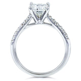 Kobelli Princess Diamond French Pave Ring 1-1/6ct.tw 14k hvidguld