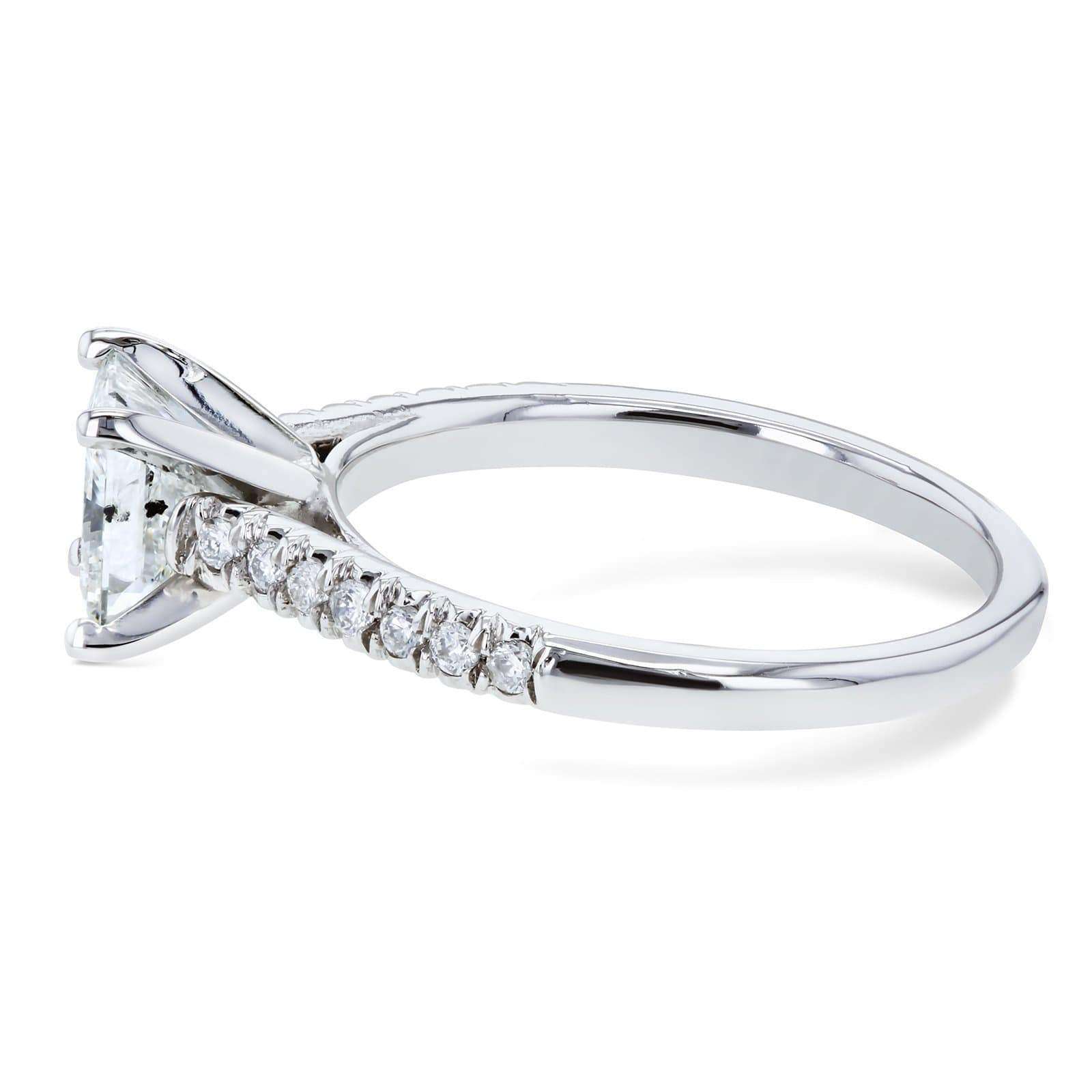 Kobelli Princess Diamond French Pave Ring 1-1/6ct.tw 14k White Gold