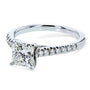 Kobelli Princess Diamond French Pave Ring 1-1/6ct.tw 14k White Gold