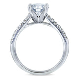 Kobelli rund diamant forlovelsesring 1 1/6 karat (ctw) i 14 k hvidguld