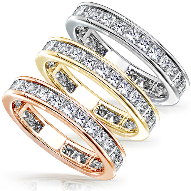 2 Carat Natural Diamond Channel Eternity Ring
