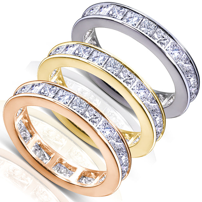 3 Carat Natural Diamond Channel Eternity Ring