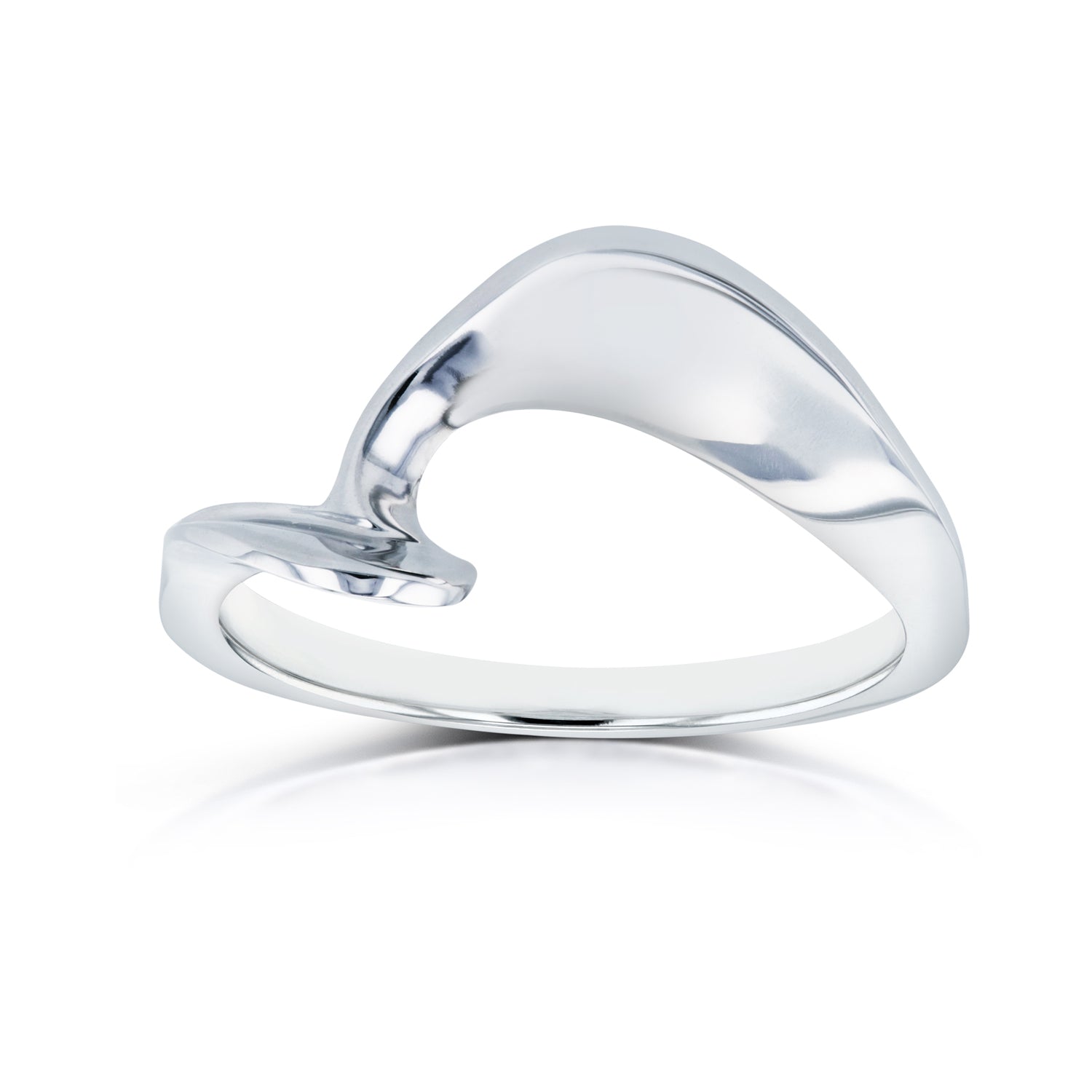 Plain Gold Shadow Band - Fan Ring
