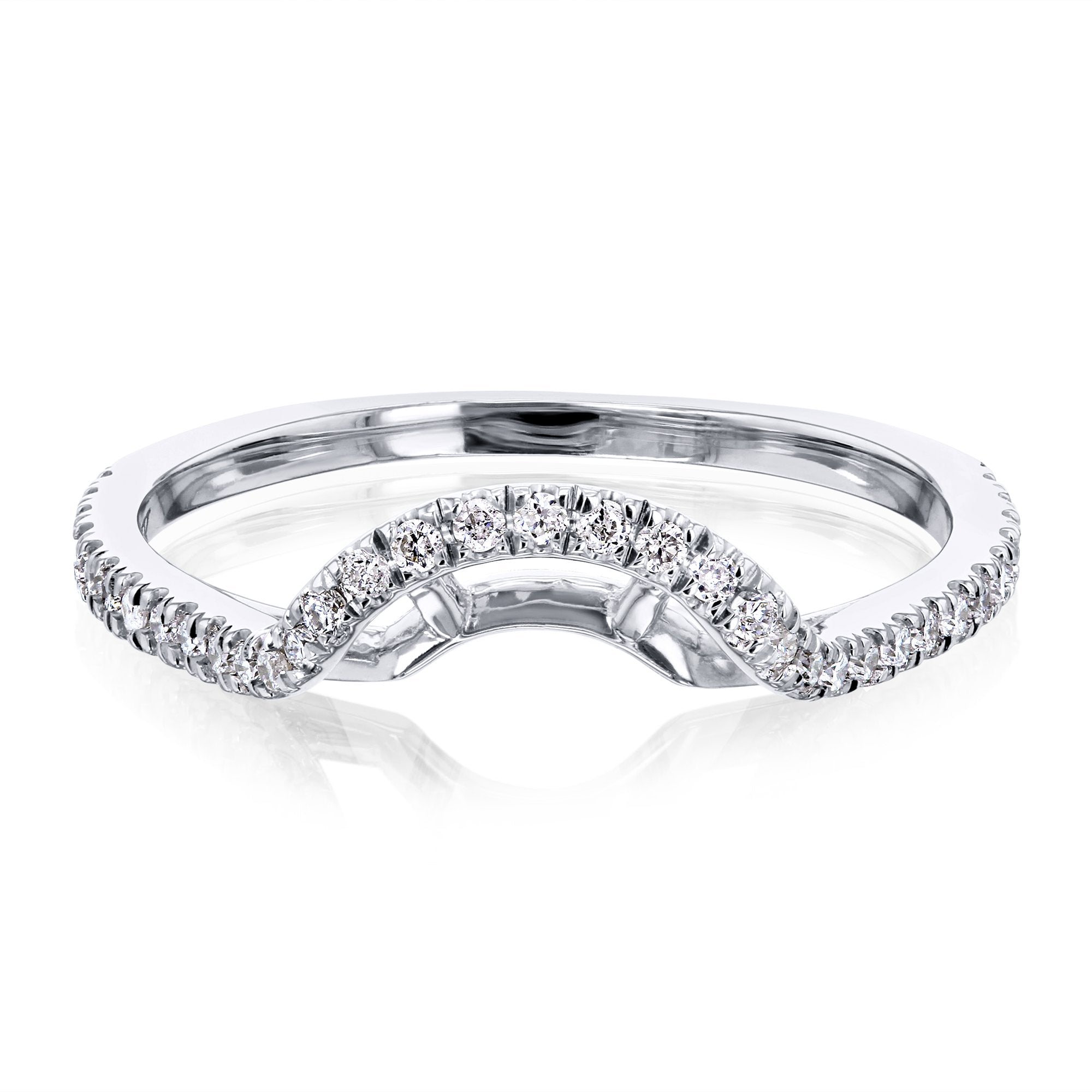 Kobelli 1/5ct Diamond Ring Curved Contour Wedding Band