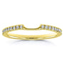 Kobelli Lab Grown Diamond Notched Shadow Wedding Band 1/8 CTW (DEF/VS) LG61765D2/4Y