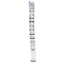 Kobelli Lab Grown Diamond Notched Shadow Wedding Band 1/8 CTW (DEF/VS)
