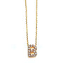 Kobelli Small A-Z Letter Diamond Pendant Gold 61787/B