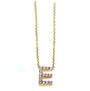 Kobelli Small A-Z Letter Diamond Pendant Gold 61787/E