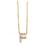 Kobelli Small A-Z Letter Diamond Pendant Gold 61787/F