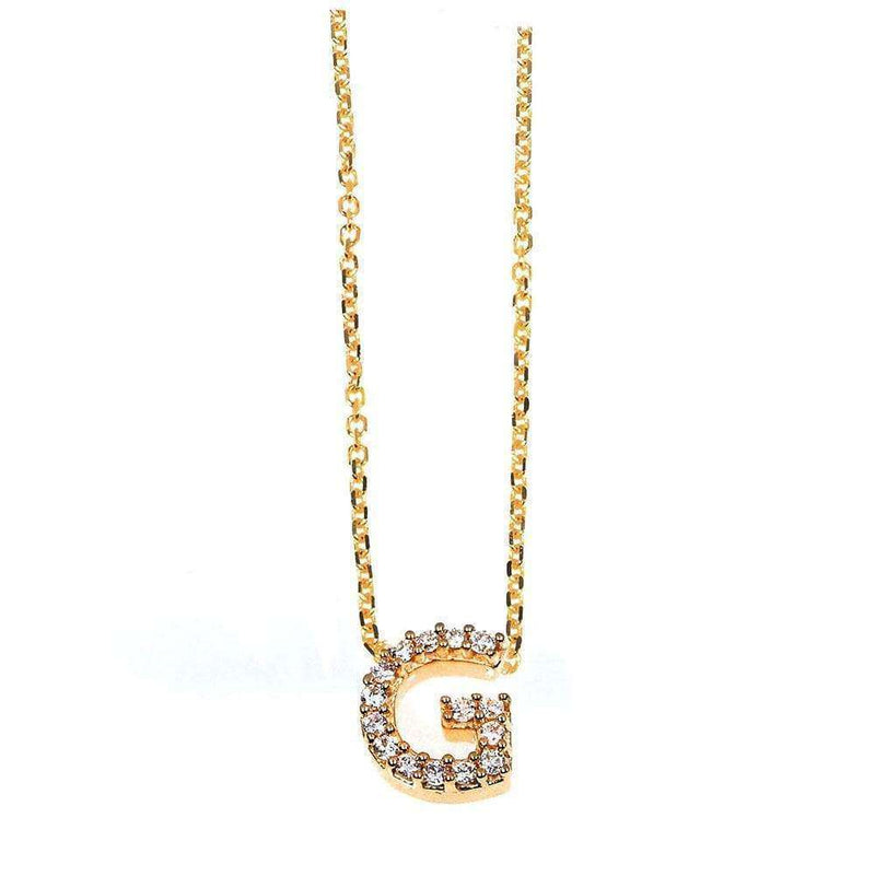 Initial G Letter Necklace for Girls Diamond Necklaces Women-Men 18K Gold  Chain Gift Box Authenticity Cards - Walmart.com