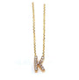 Kobelli Small A-Z Letter Diamond Pendant Gold 61787/K