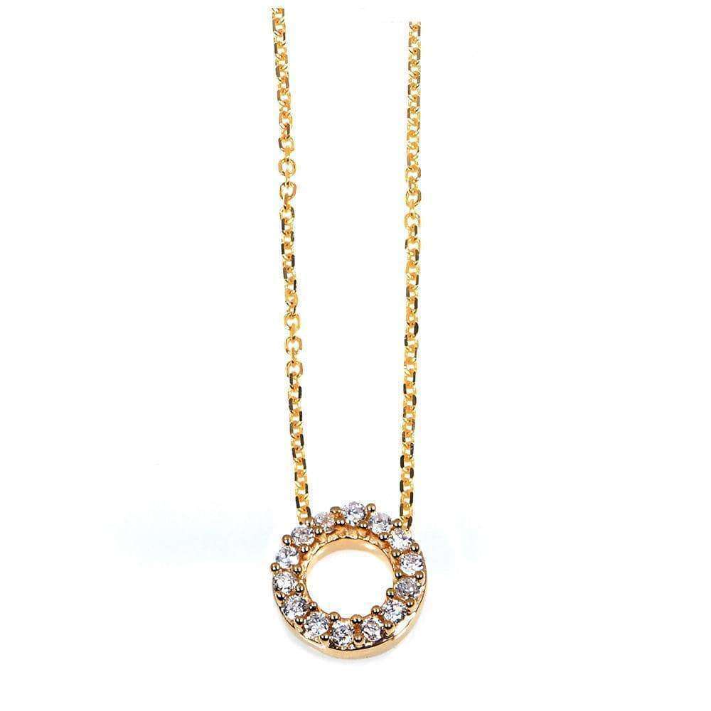 Kobelli Small A-Z Letter Diamond Pendant Gold 61787/O