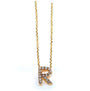 Kobelli Small A-Z Letter Diamond Pendant Gold 61787/R