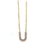 Kobelli Small A-Z Letter Diamond Pendant Gold 61787/U