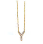 Kobelli Small A-Z Letter Diamond Pendant Gold 61787/Y