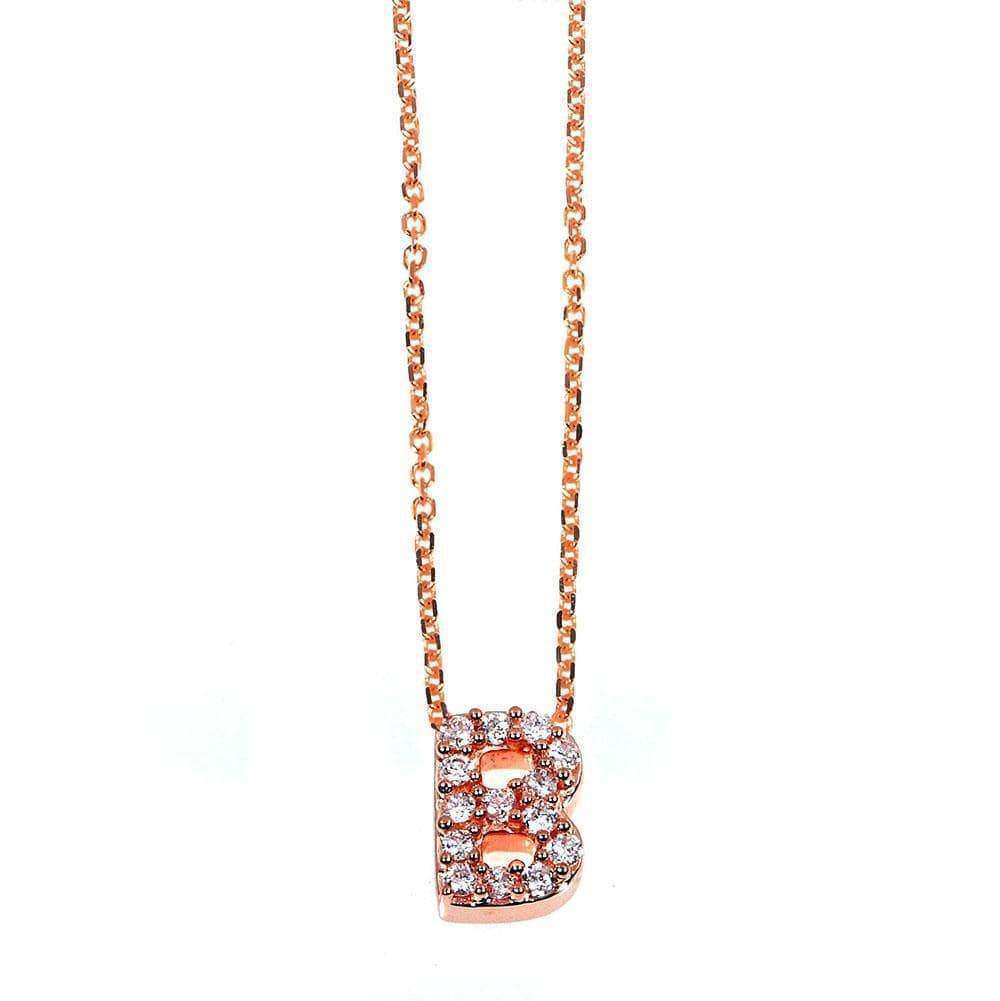 Kobelli Small A-Z Letter Diamond Pendant Gold 61788/B